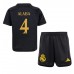 Maillot de foot Real Madrid David Alaba #4 Troisième vêtements enfant 2023-24 Manches Courtes (+ pantalon court)